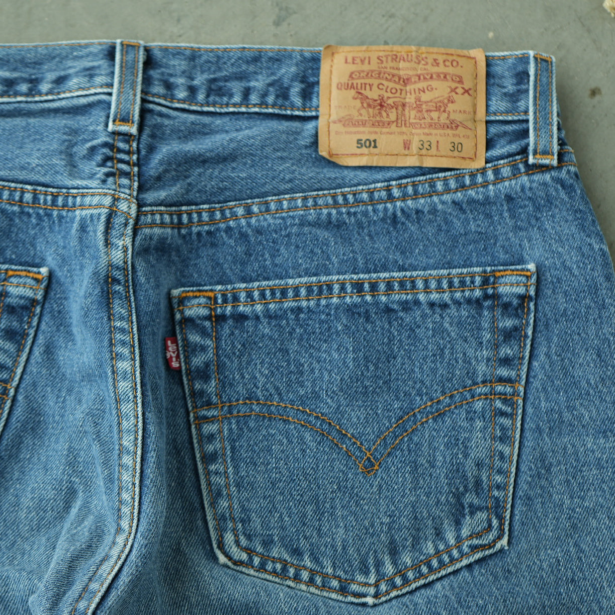 90’s Levi’s 501 Made in USA Denim Jeans