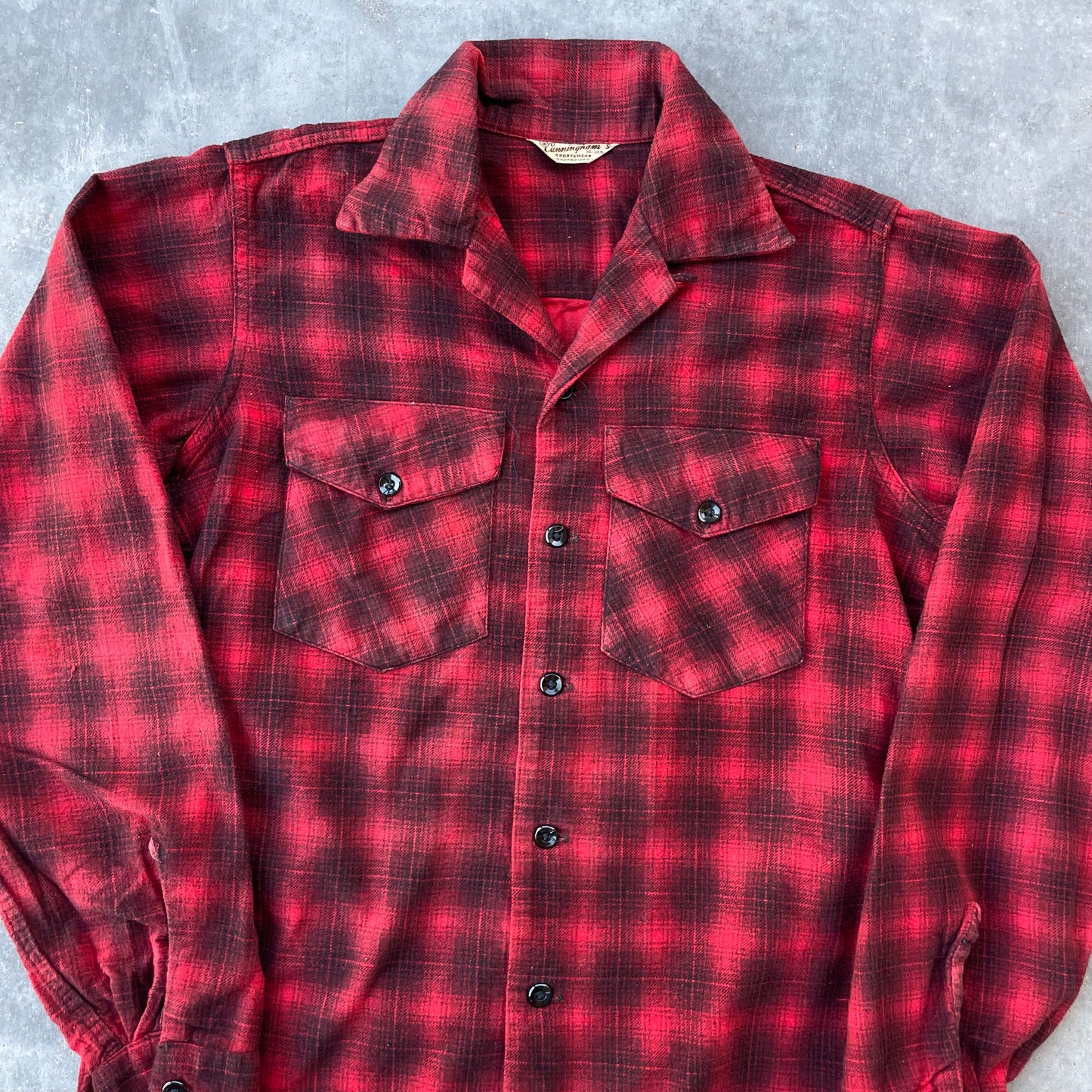 Cunninghams 50’s/60’s Red Plaid Cotton Flannel