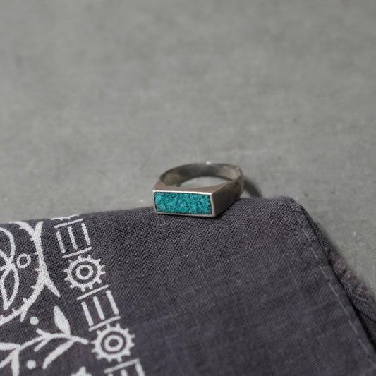 Mexico .925 silver turquoise ring