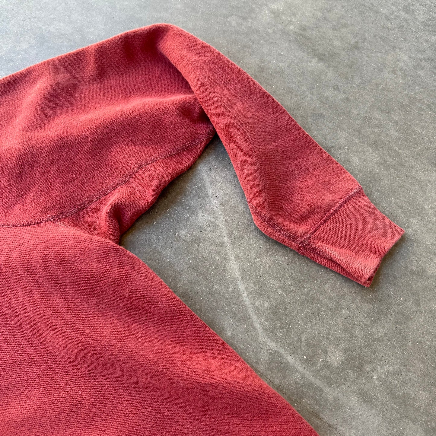 60s faded red blank sweat