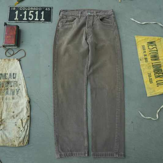 90’s Levi’s 501 Made in USA Brown Denim Jeans