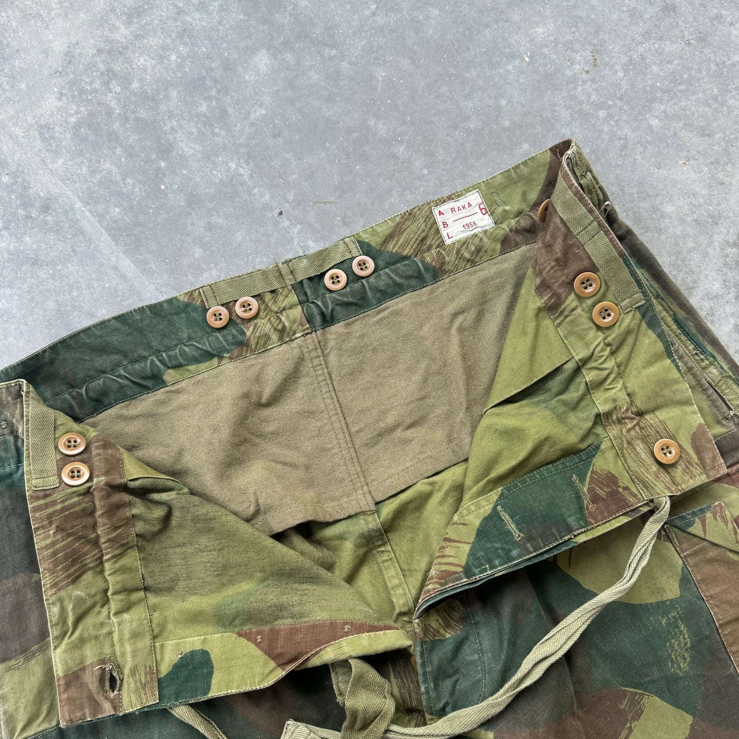 50s drawstring military pants