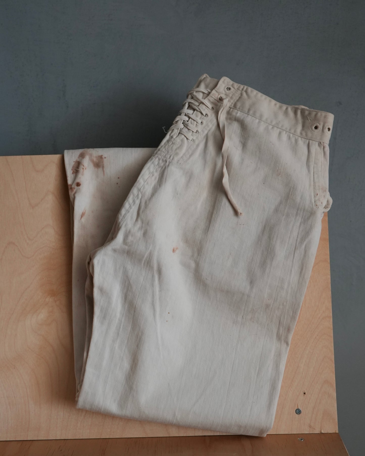 40s Navy Lace-back Flares
