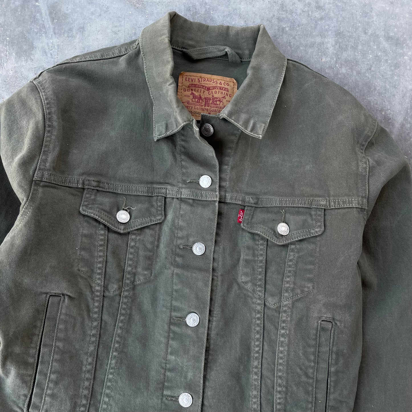 Levi’s Olive Green Trucker Jacket - Women’s Medium