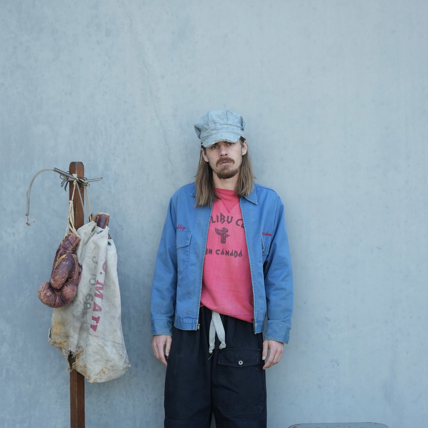 50s cotton lined two pocket work jacket