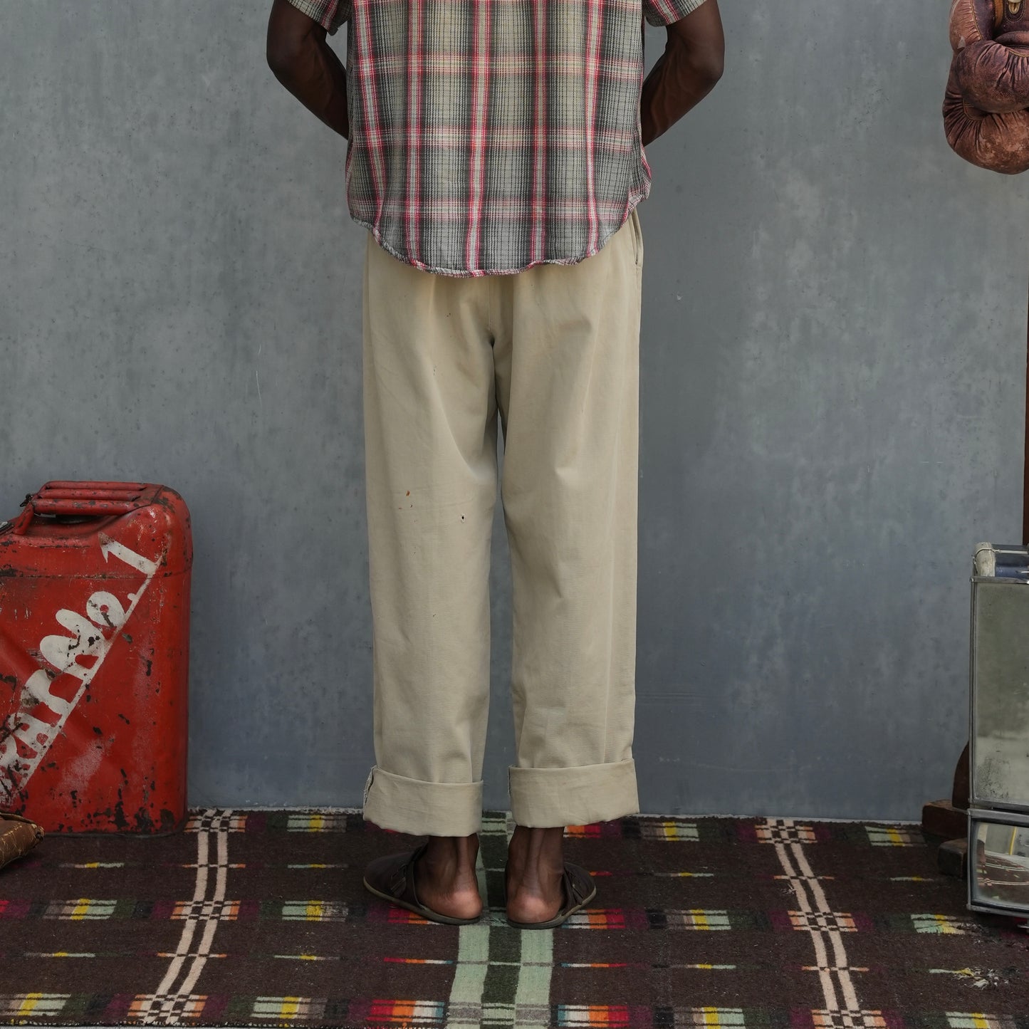 40s pleated chinos