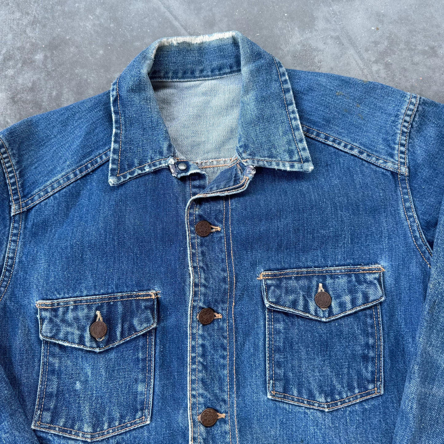 60s denim 2 pocket jacket