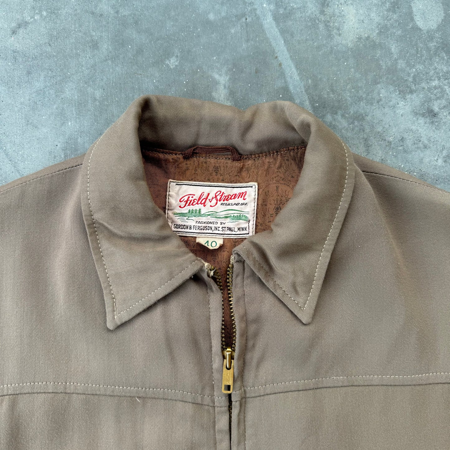 50s field and stream gabardine jacket