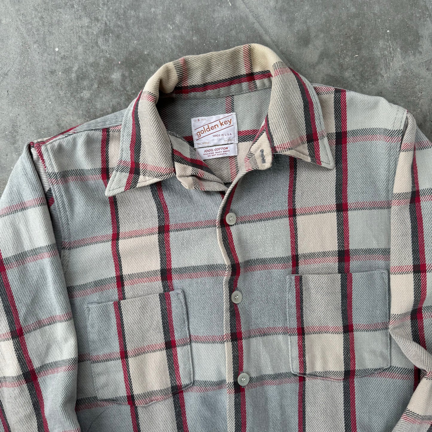 80s cotton flannel