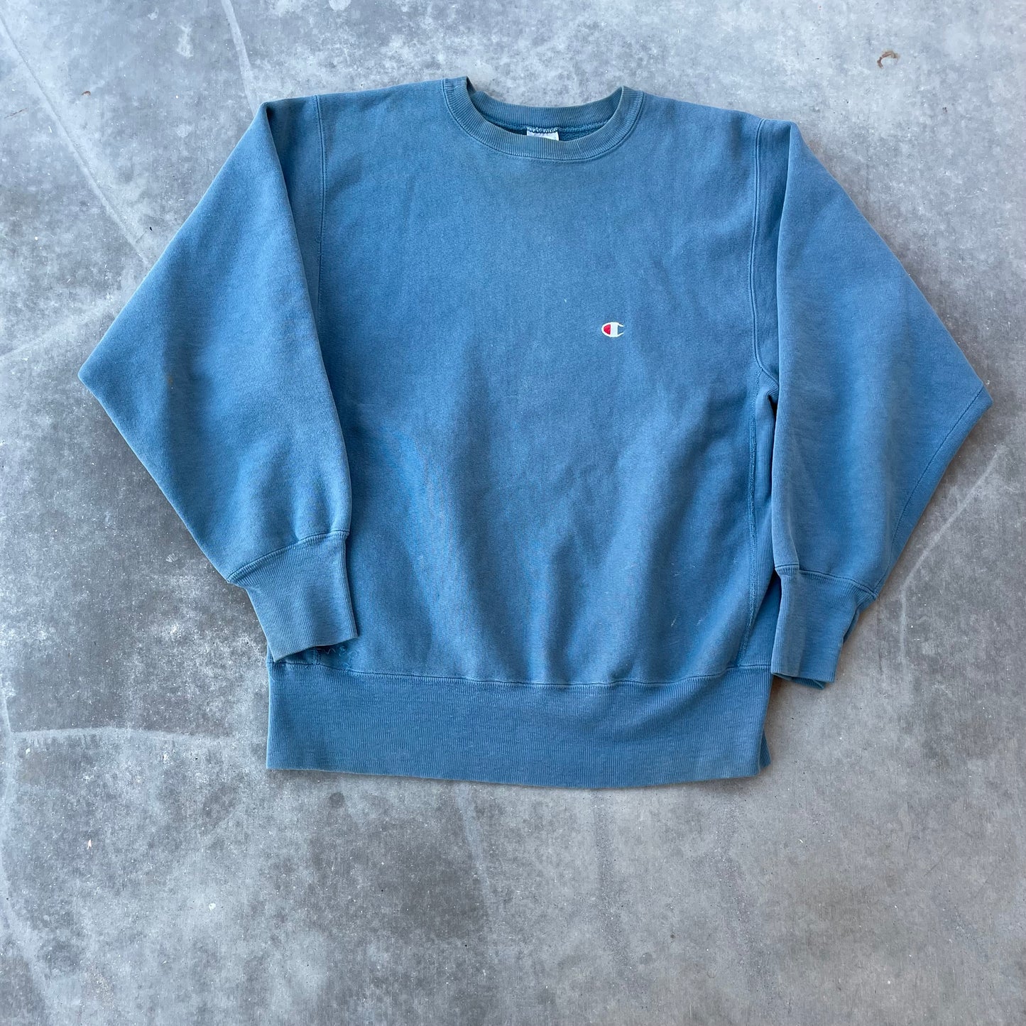 Teal Blue Champion Reverse Weave Sweatshirt