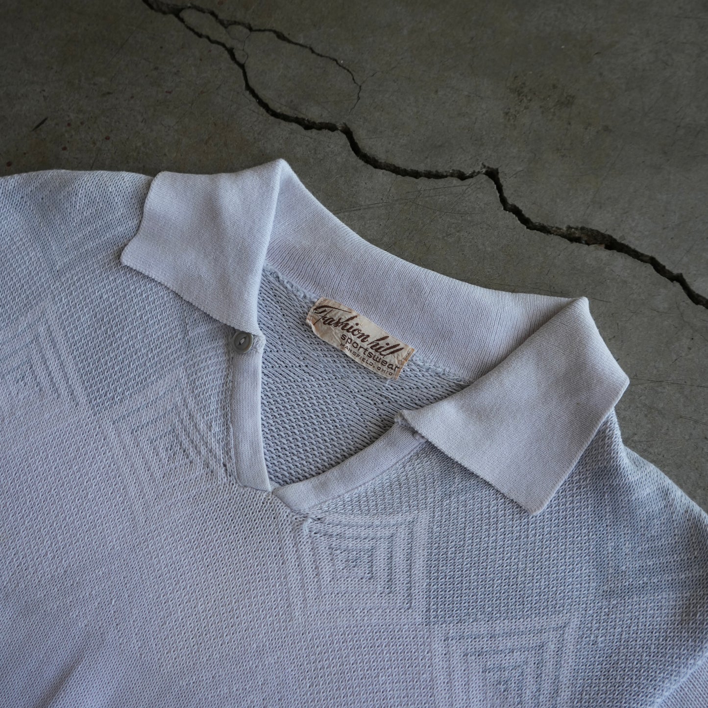 50s cotton knit polo