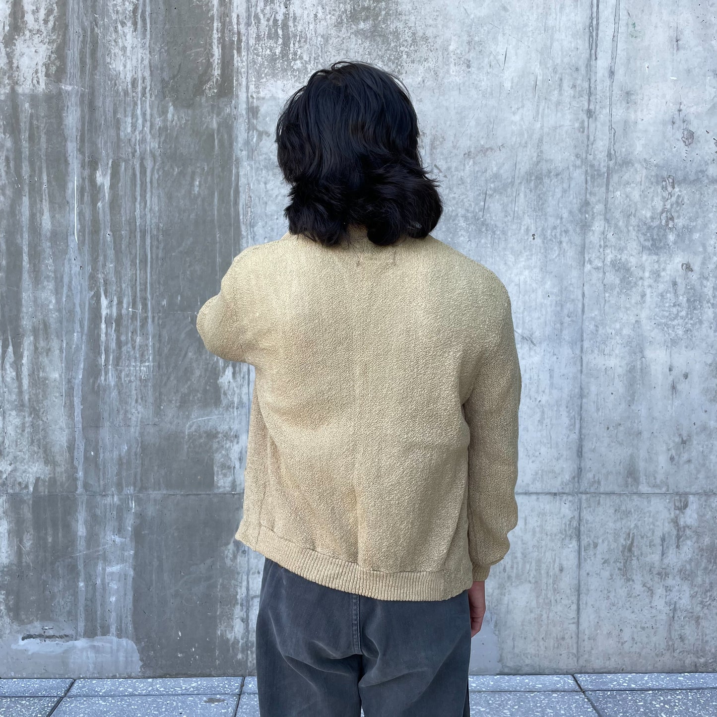 60’s Neutral Brown Mohair Cardigan