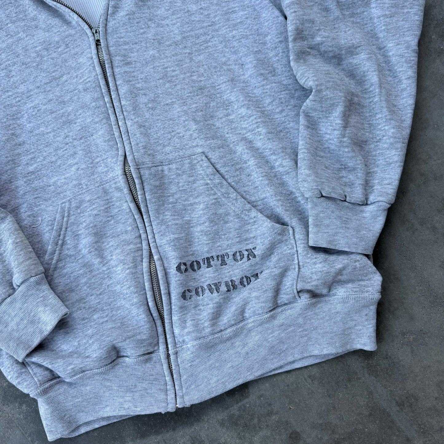 cotton cowboy thermal zip up