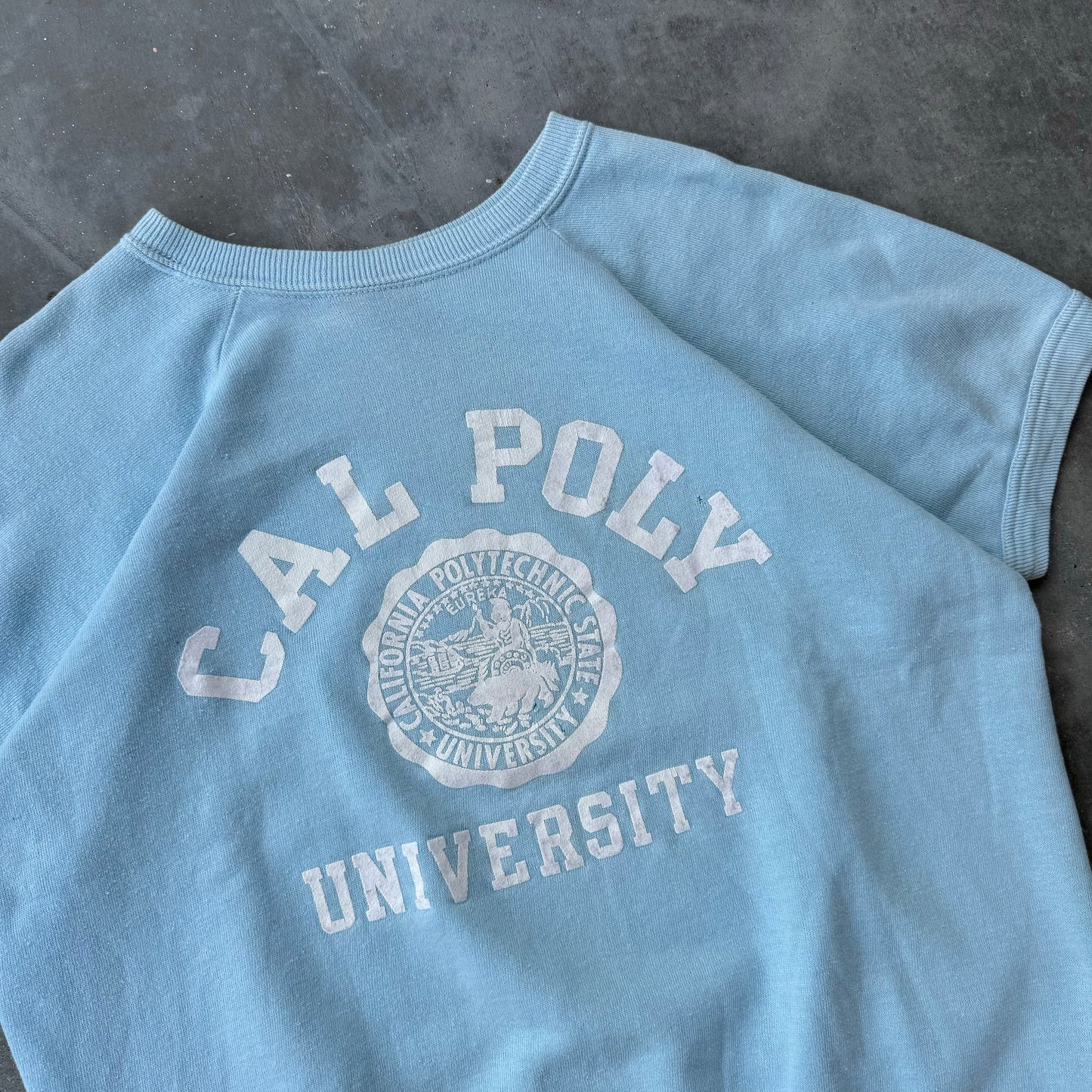 60w cal poly short sleeve sweat