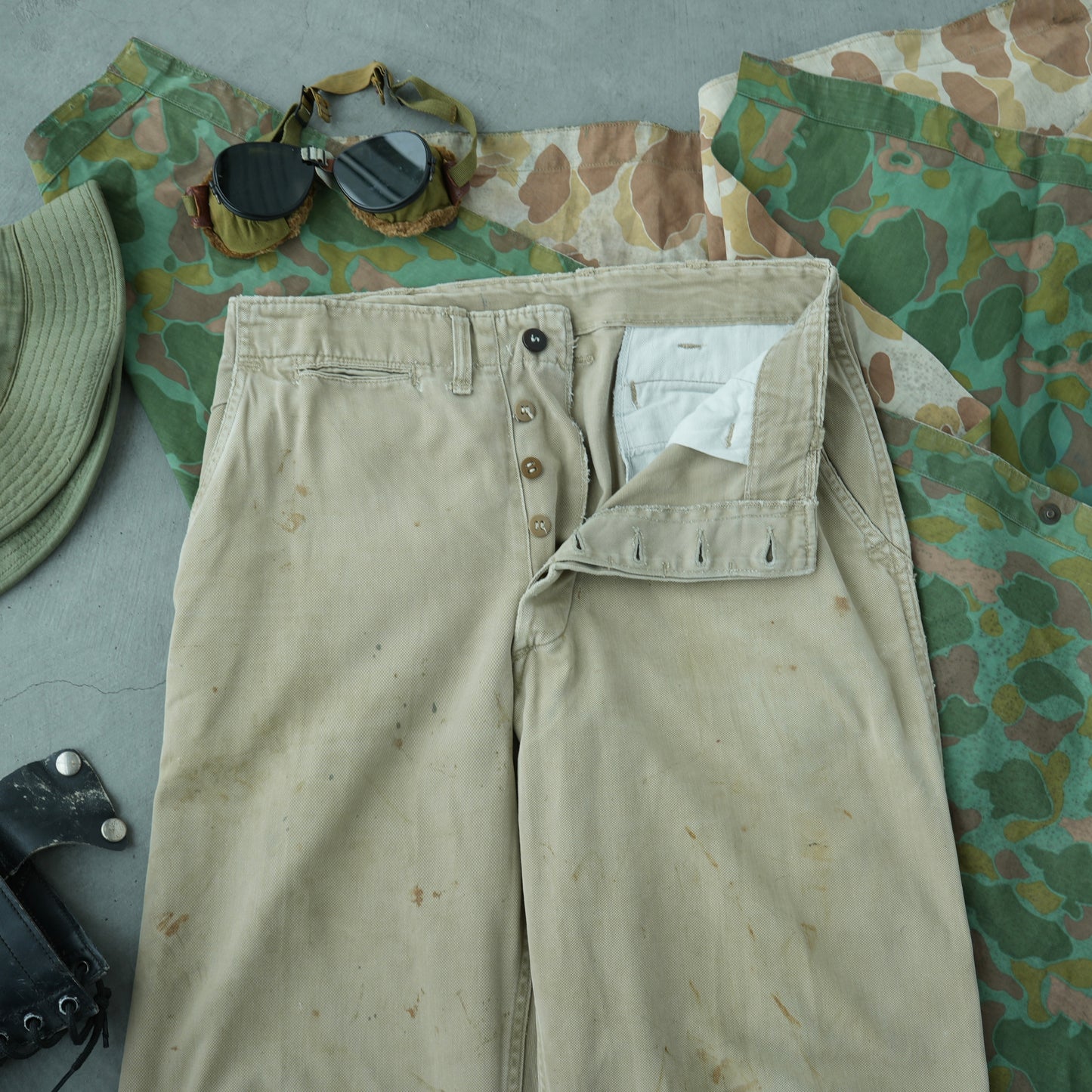 40s military chinos
