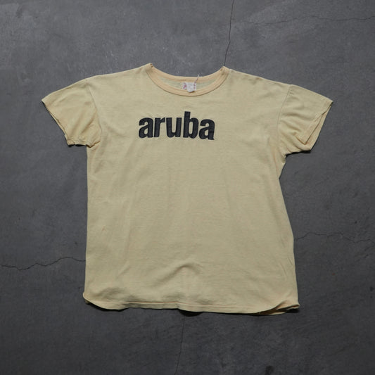 50s faded yellow aruba tee