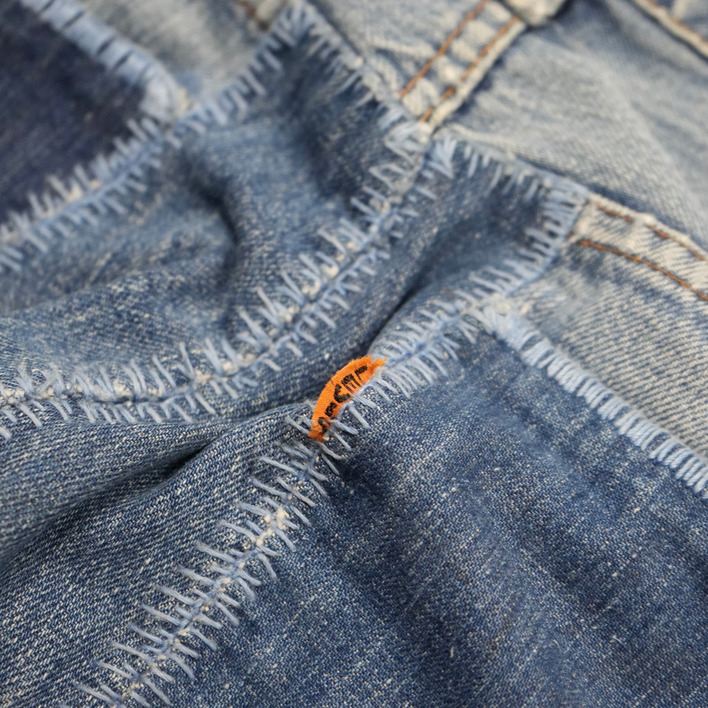 70s levi’s big e patch work flares