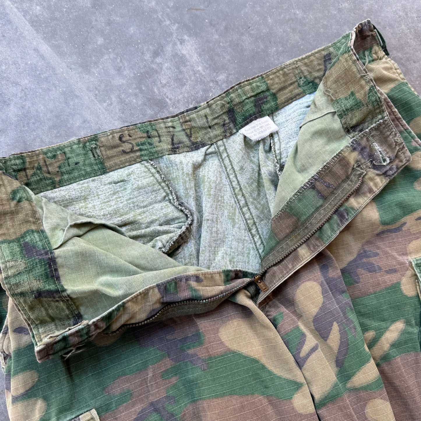 70s military camo cargos