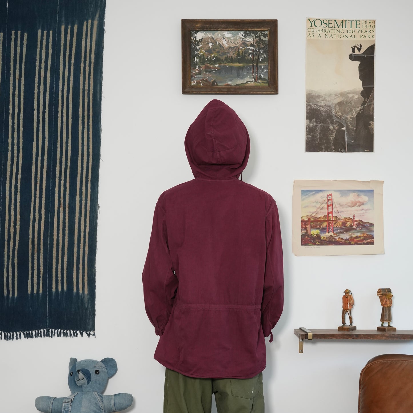 40s over dyed military smock