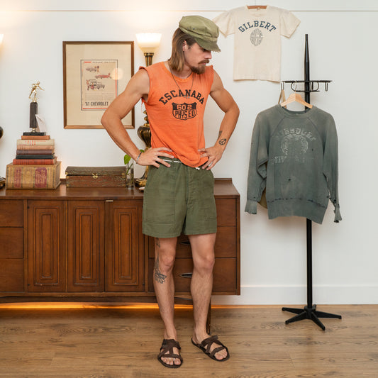 60s military 107 cut off shorts