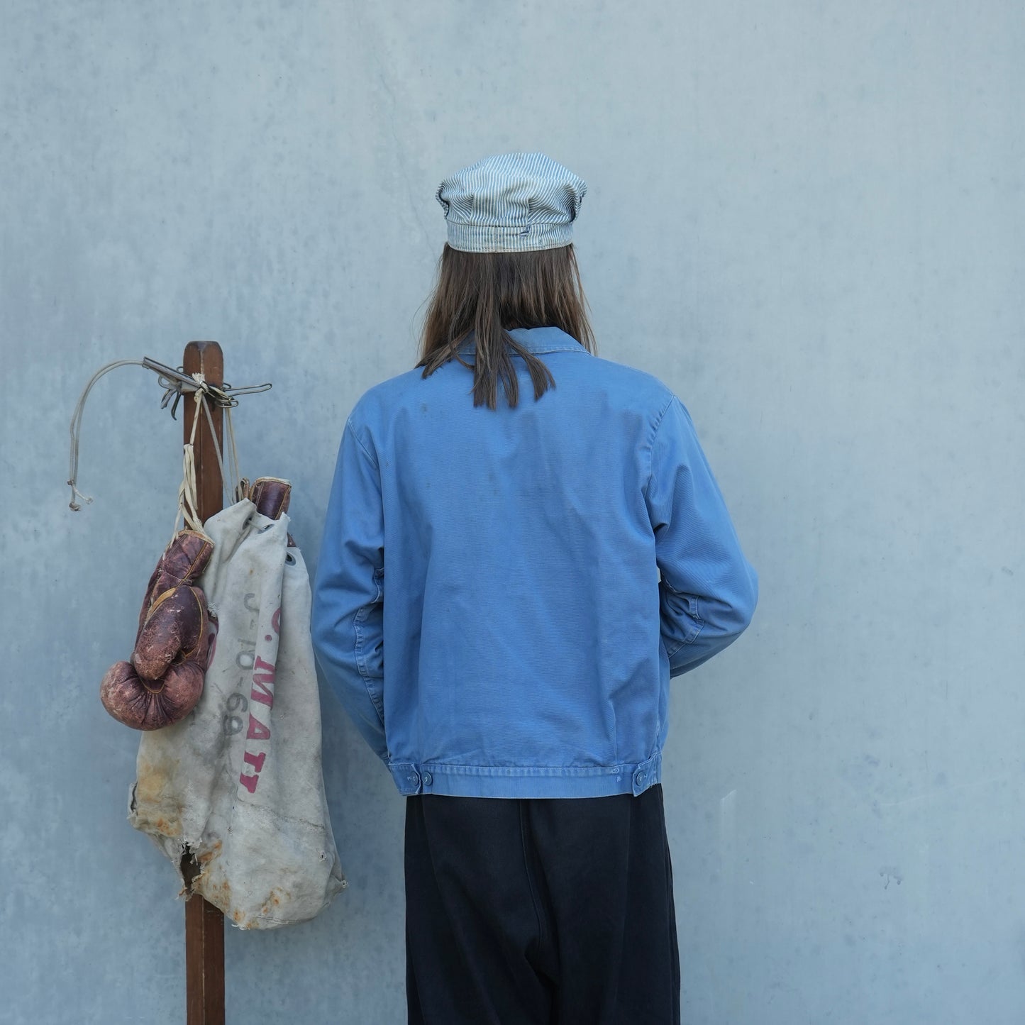 50s cotton lined two pocket work jacket