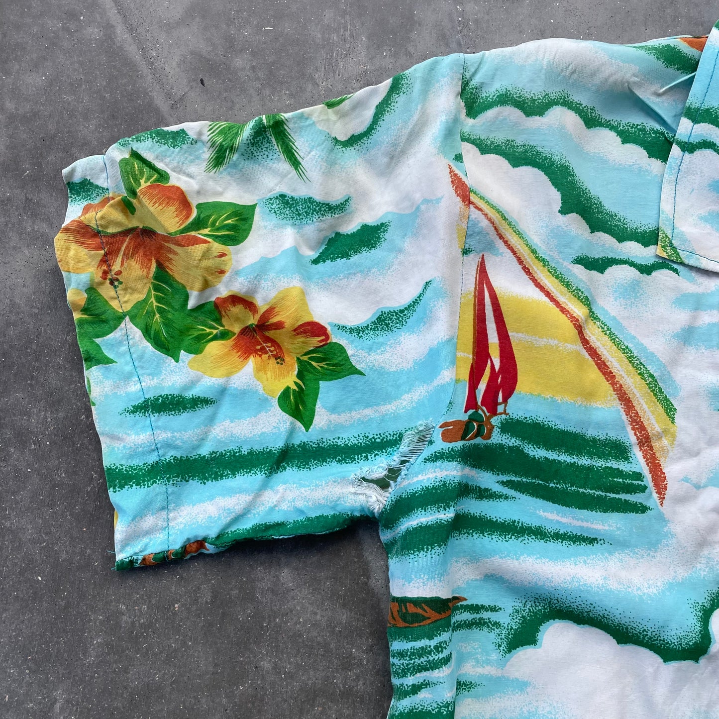 60’s Silk/Rayon Hawaiian Shirt