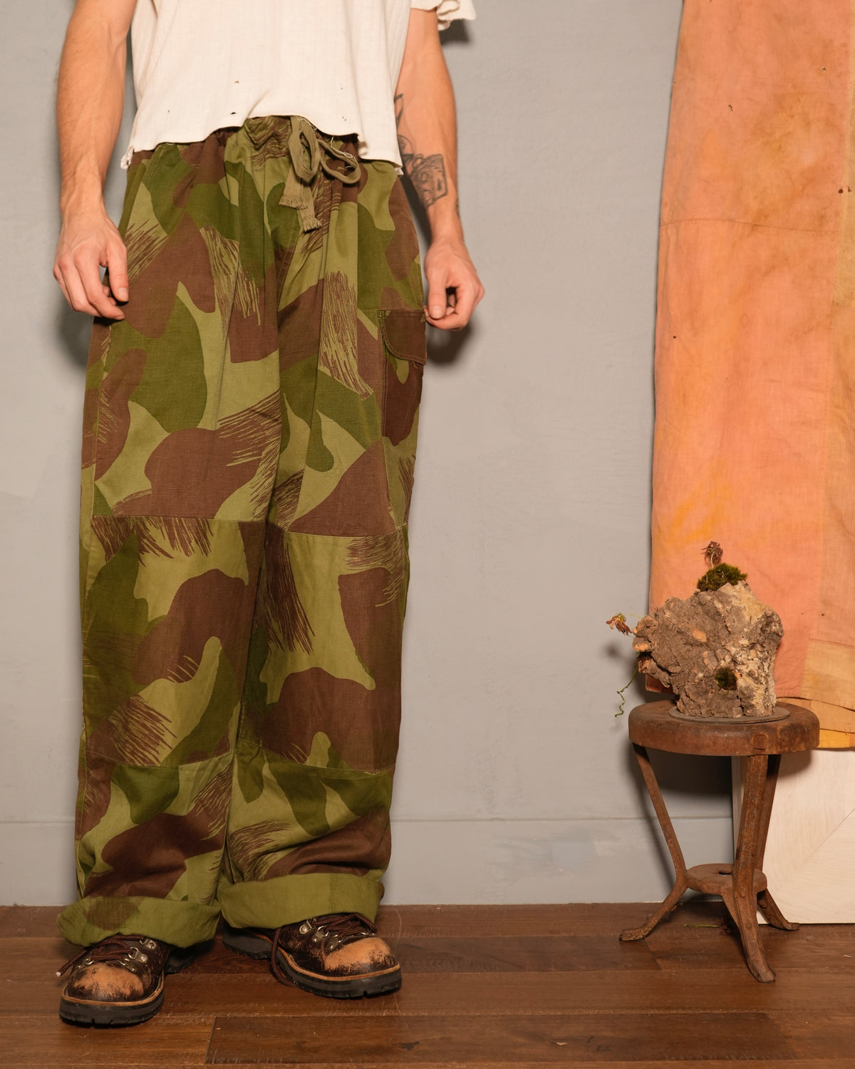 50s Belgium Brushstroke Camo Pants