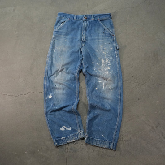 60s painted carpenter jeans
