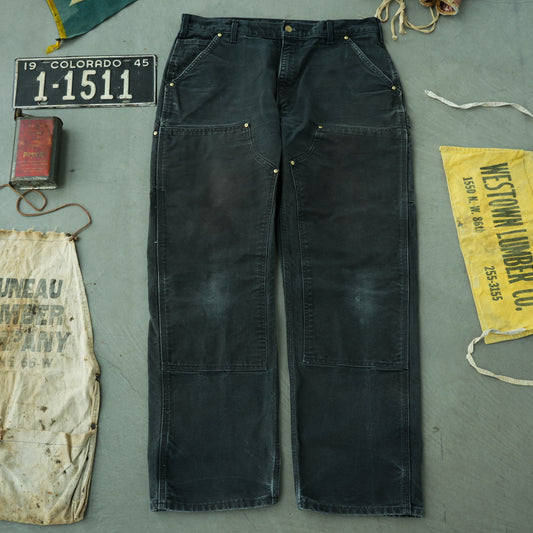 Black Carhartt Double Knee Work Pants