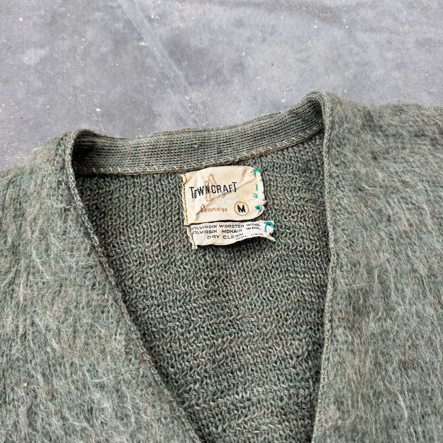 50s towncraft mohair sweater