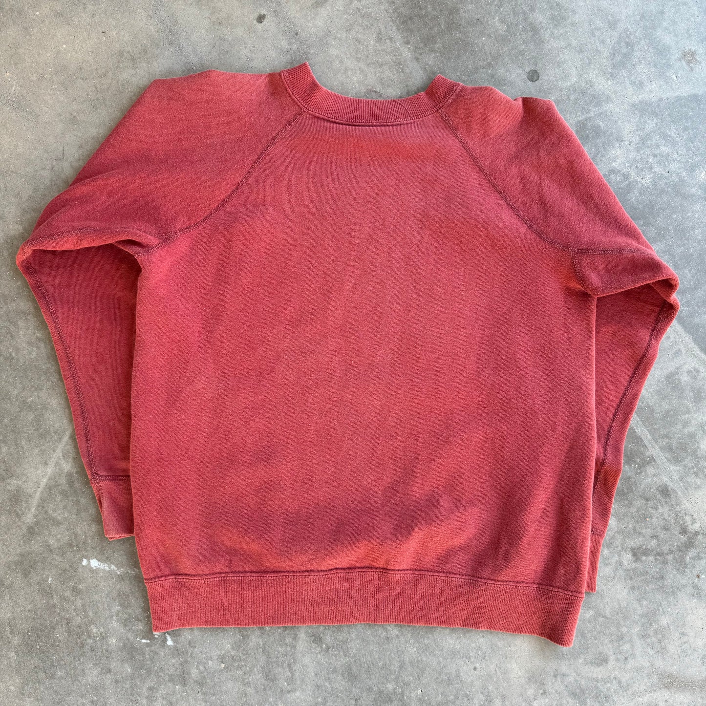 60s faded red blank sweat