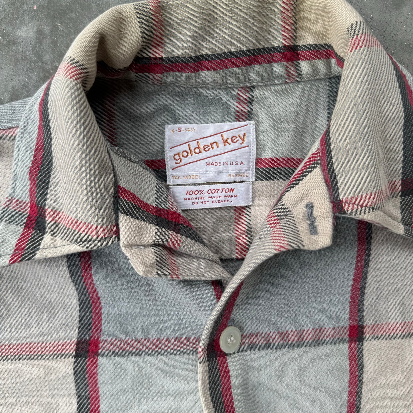 80s cotton flannel