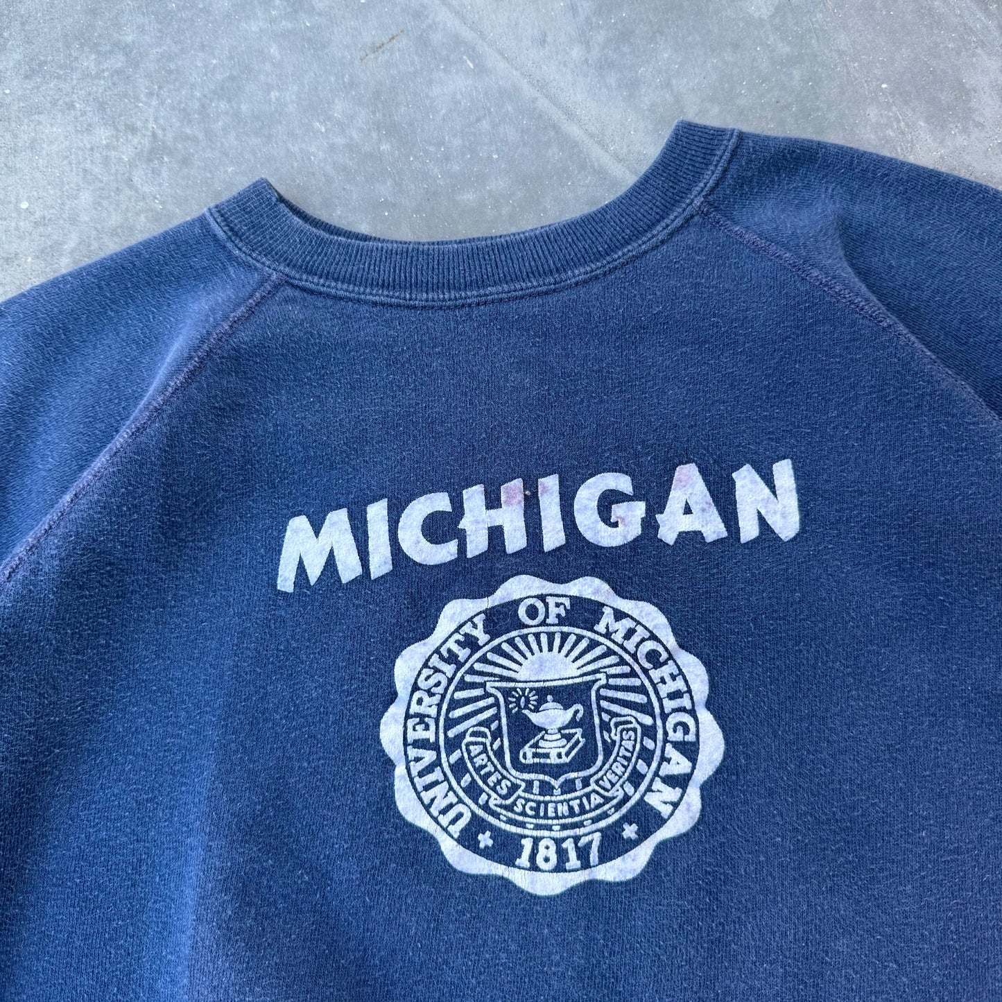 70s michigan flock sweat