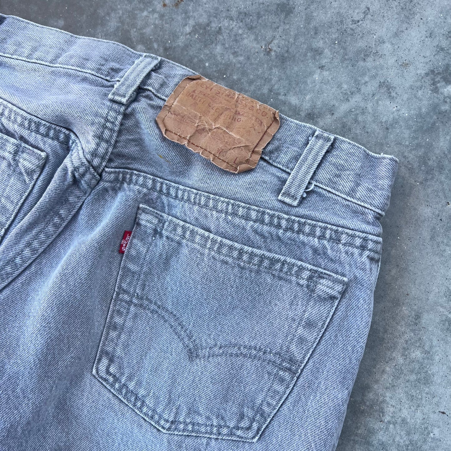 80s levi’s 501 grey