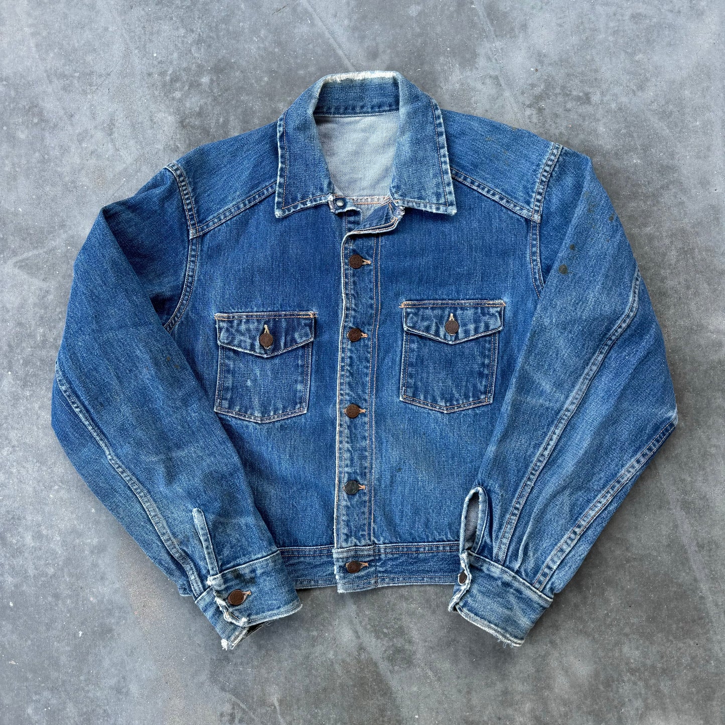 60s denim 2 pocket jacket