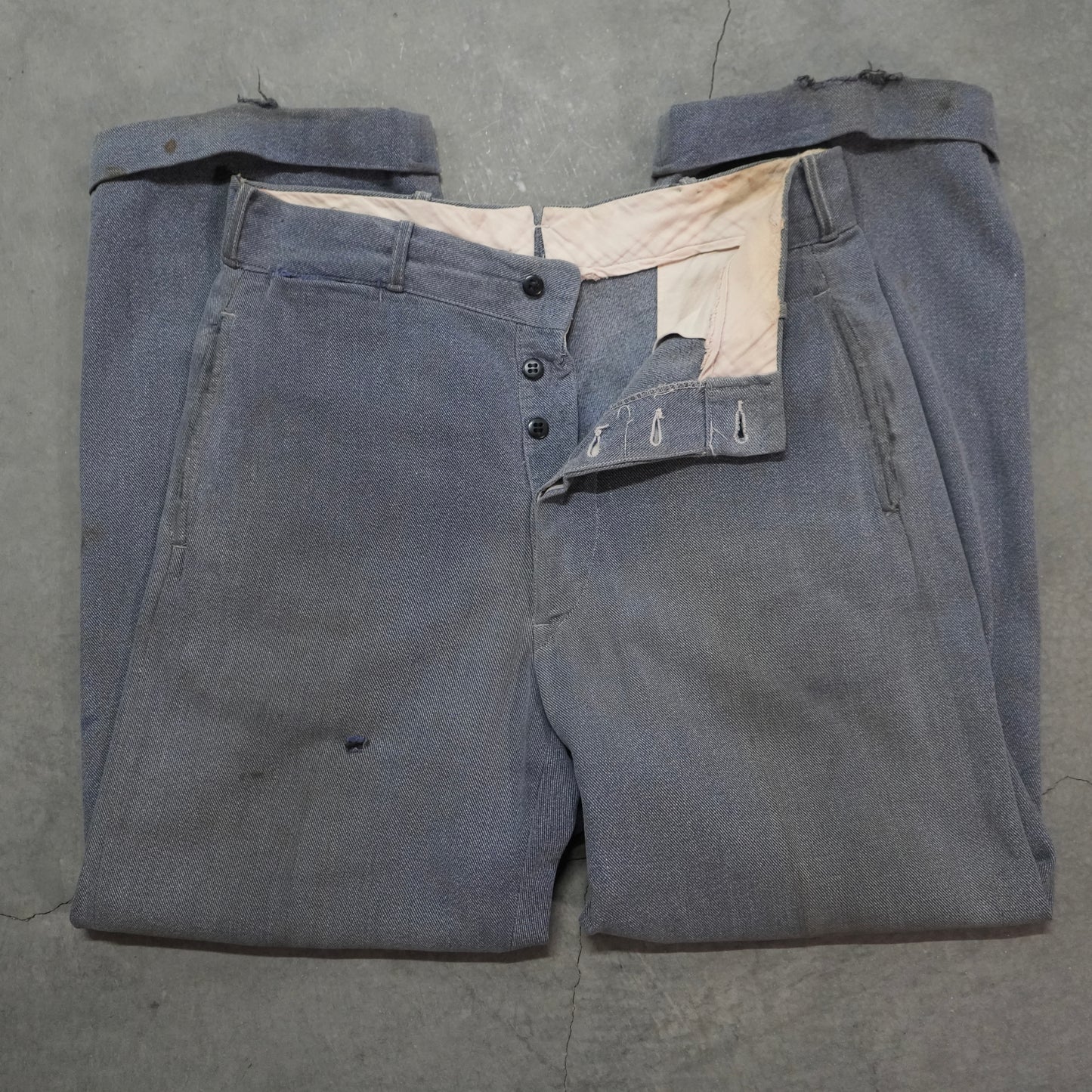 40s cotton whipcord pants