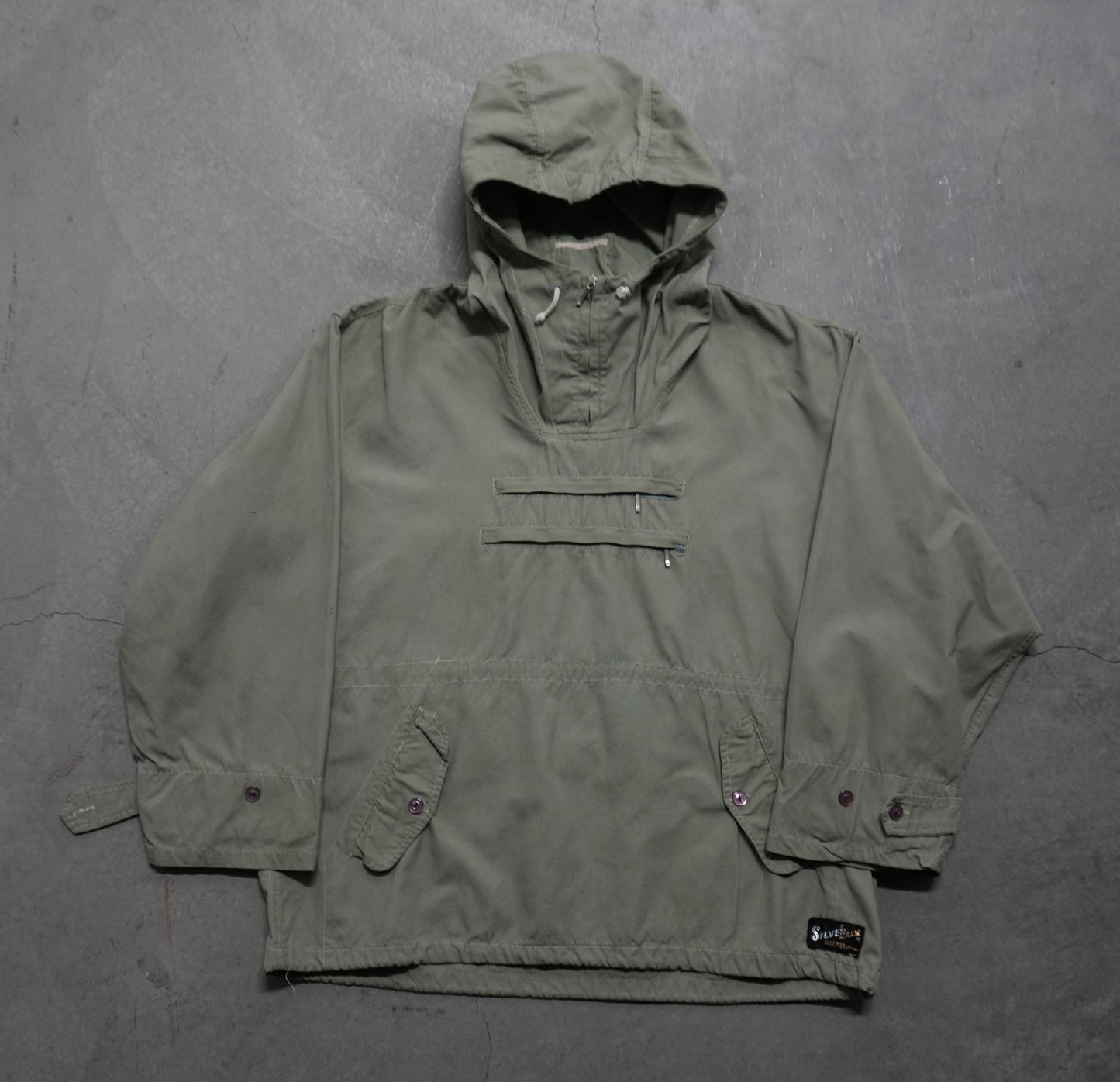 60s sage green anorak