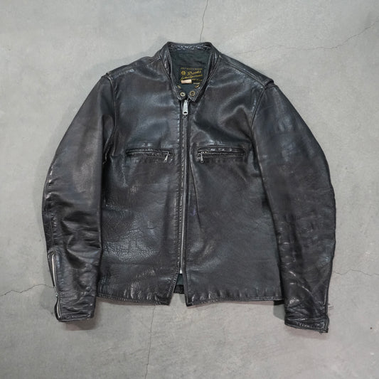 60s cafe racer leather jacket