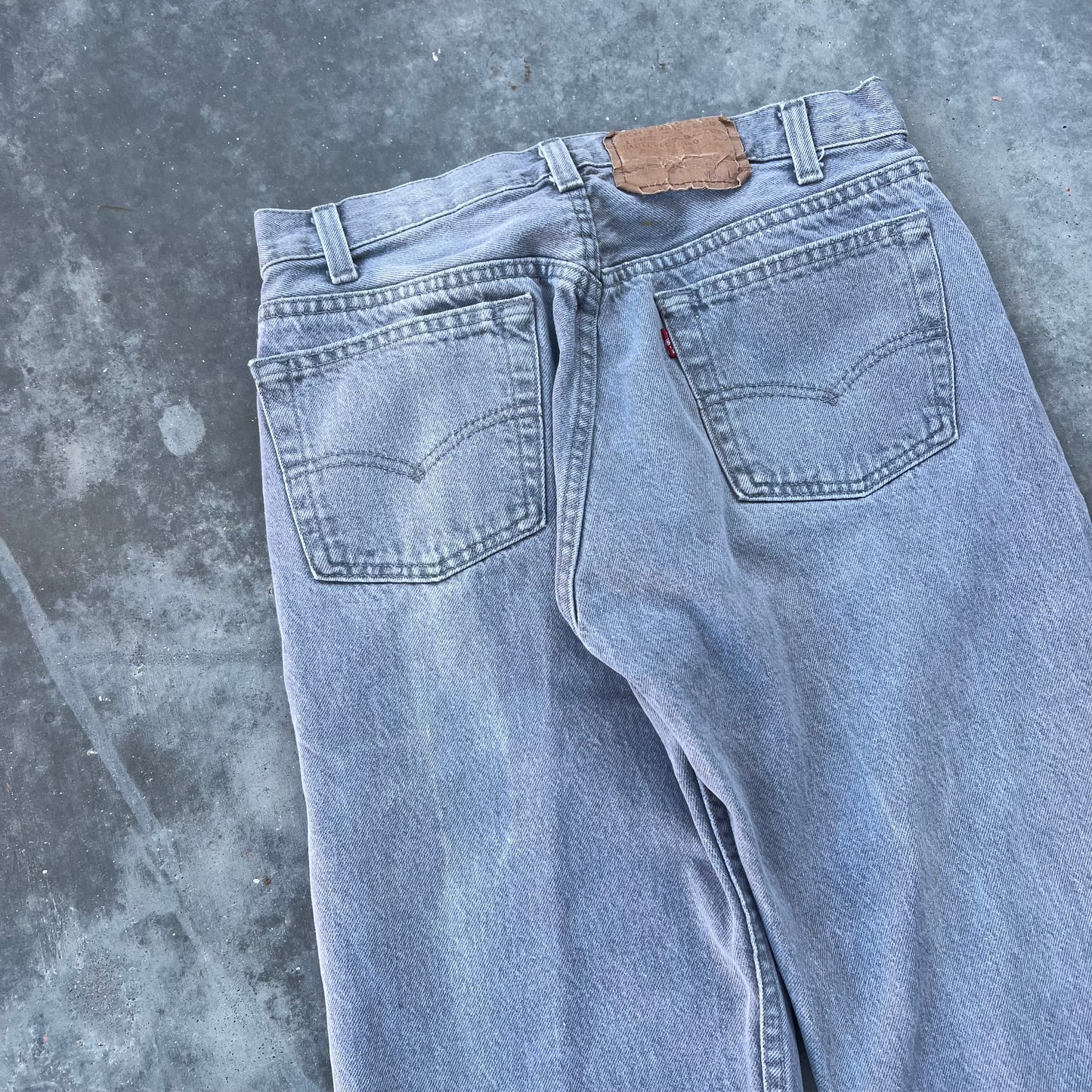 80s levi’s 501 grey