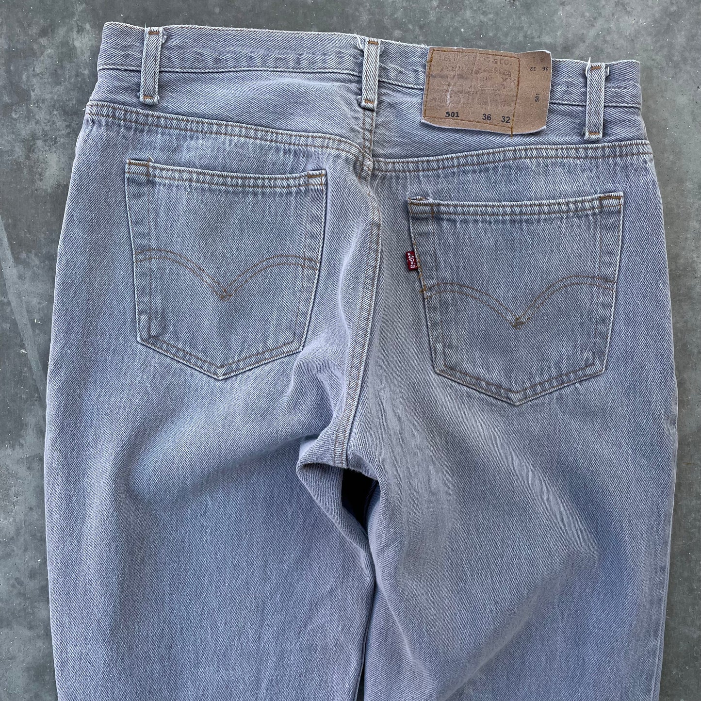 Levi’s 501 Slate Grey Denim Jeans Made in USA 1990’s