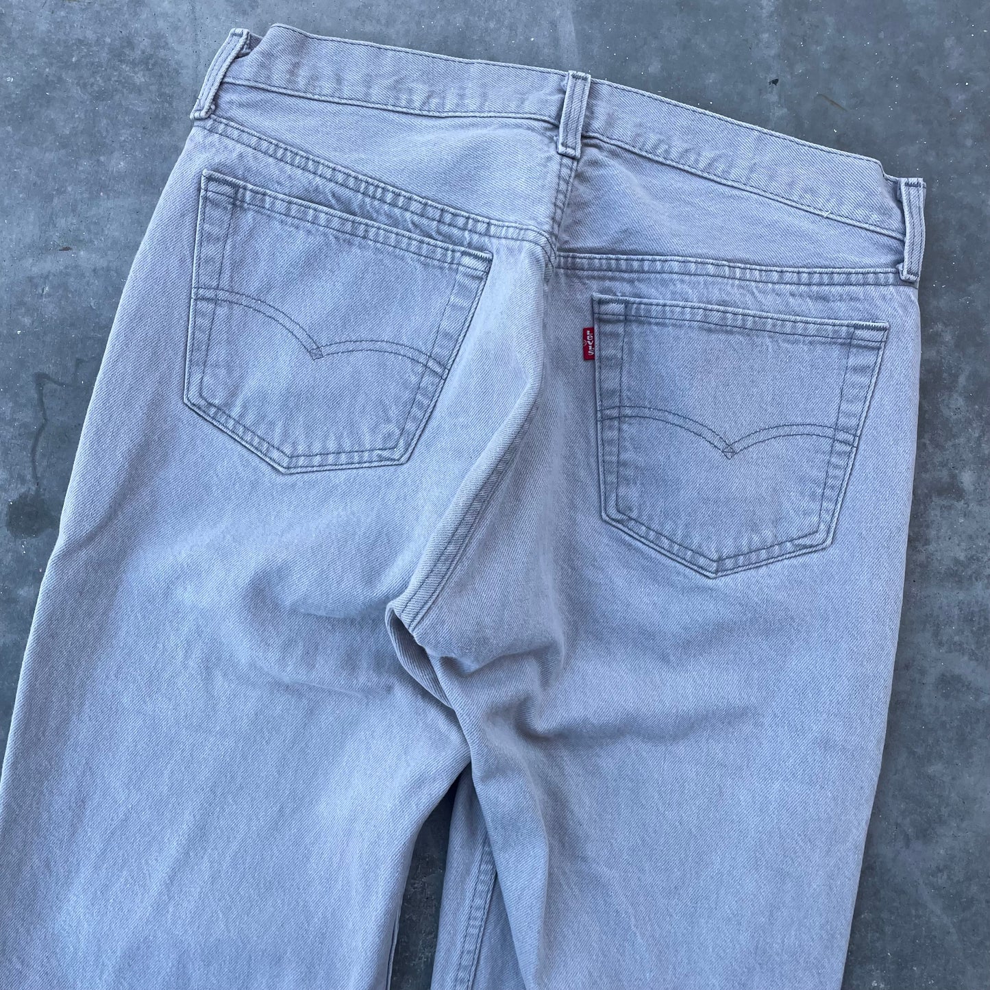 Slate Grey Levi’s 501 Denim Jeans - Made in USA