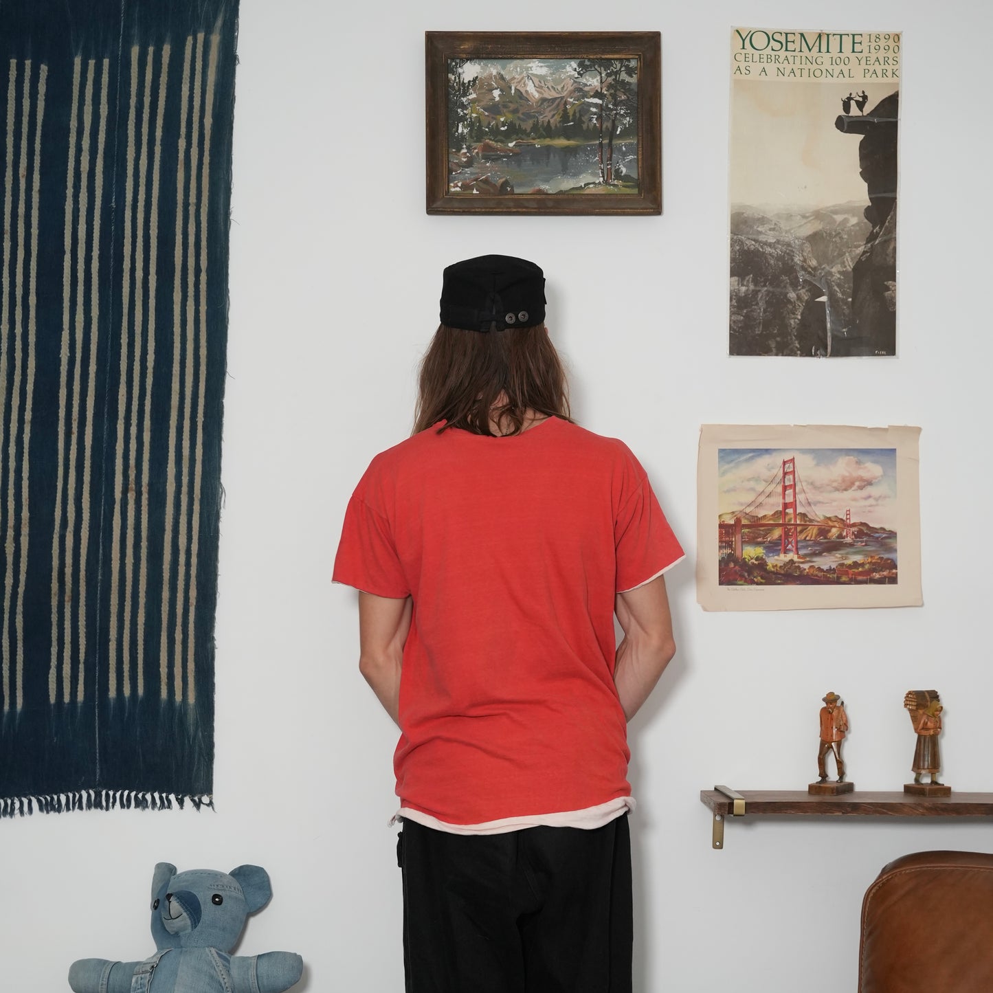 60s faded red gym tee