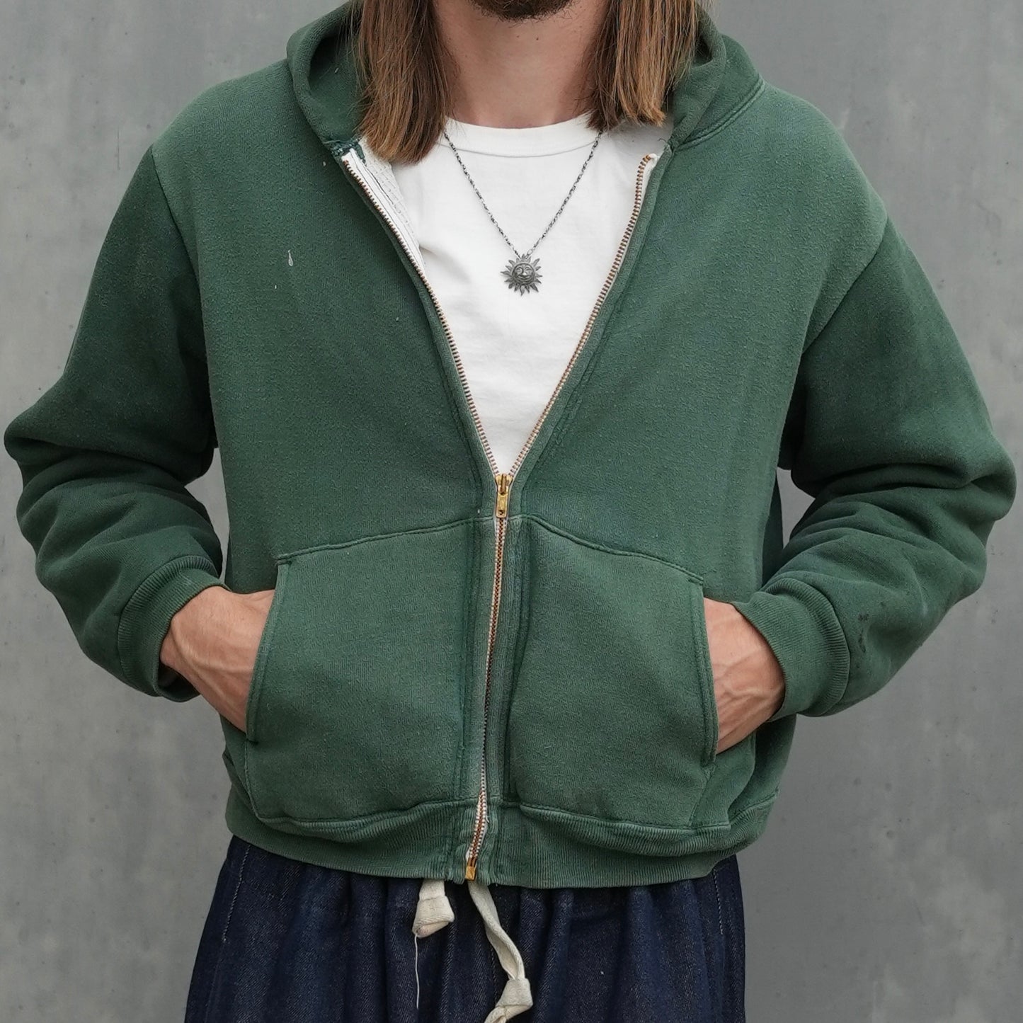 60s mayo spruce thermal lined zip up
