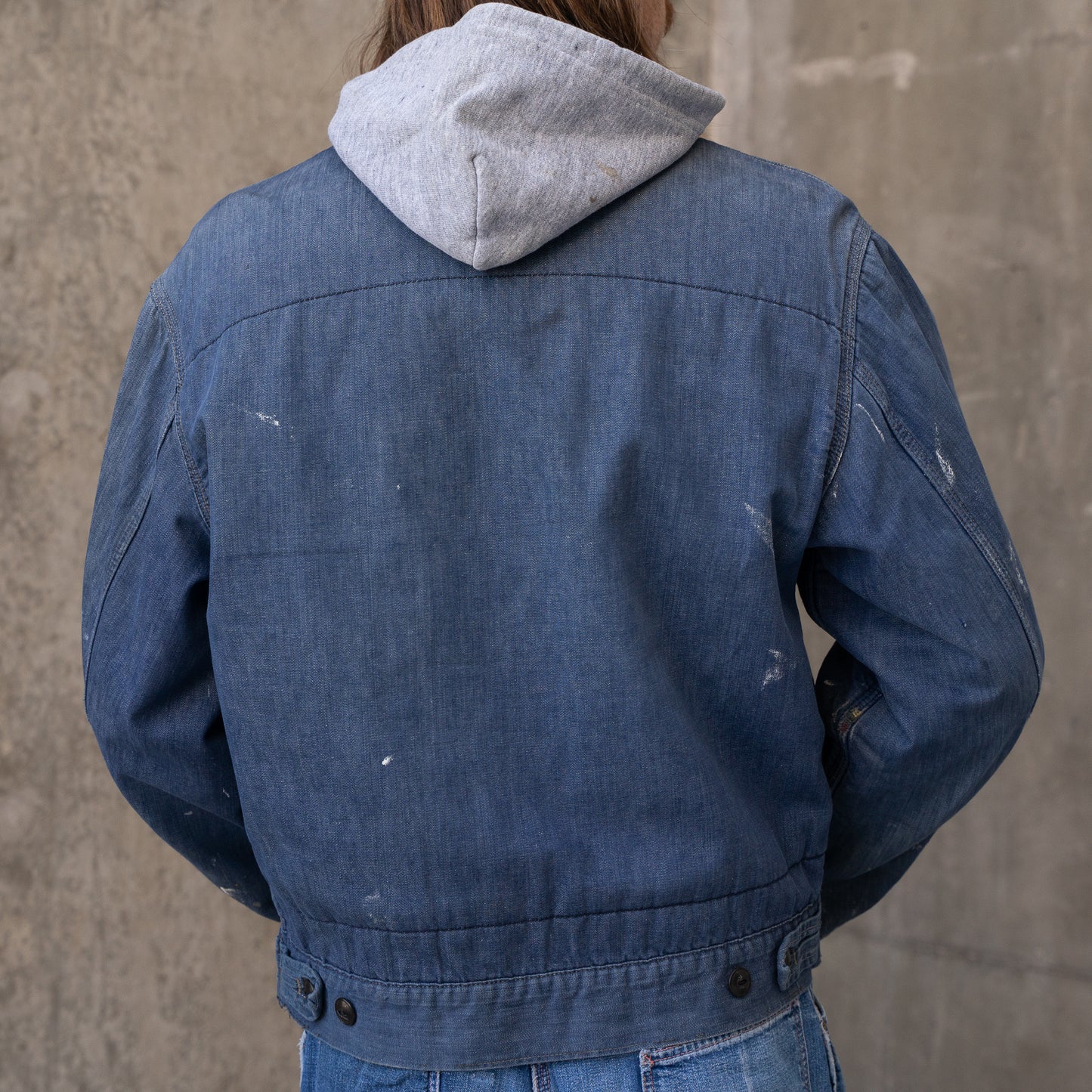 50s power house blanket lined cropped denim jacket