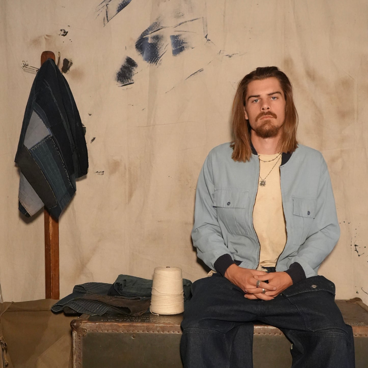 60s  yankshire two pocket chambray jacket