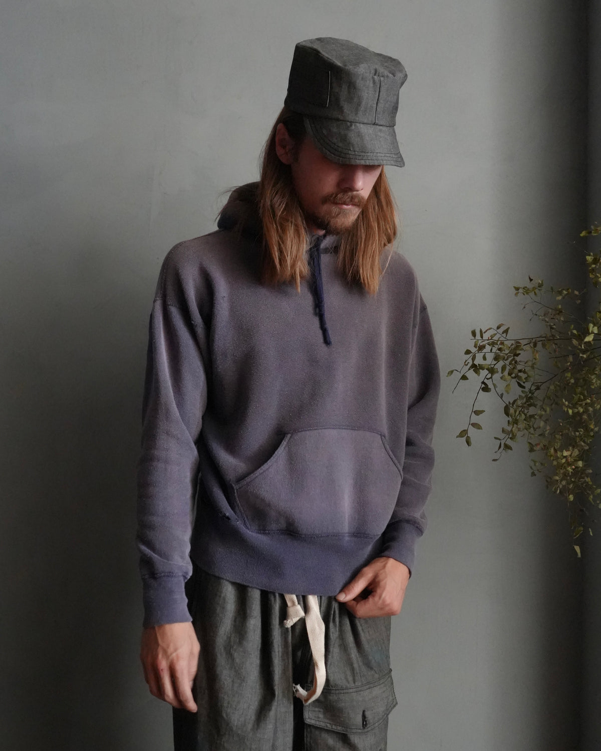 60s Faded Blue Hoodie
