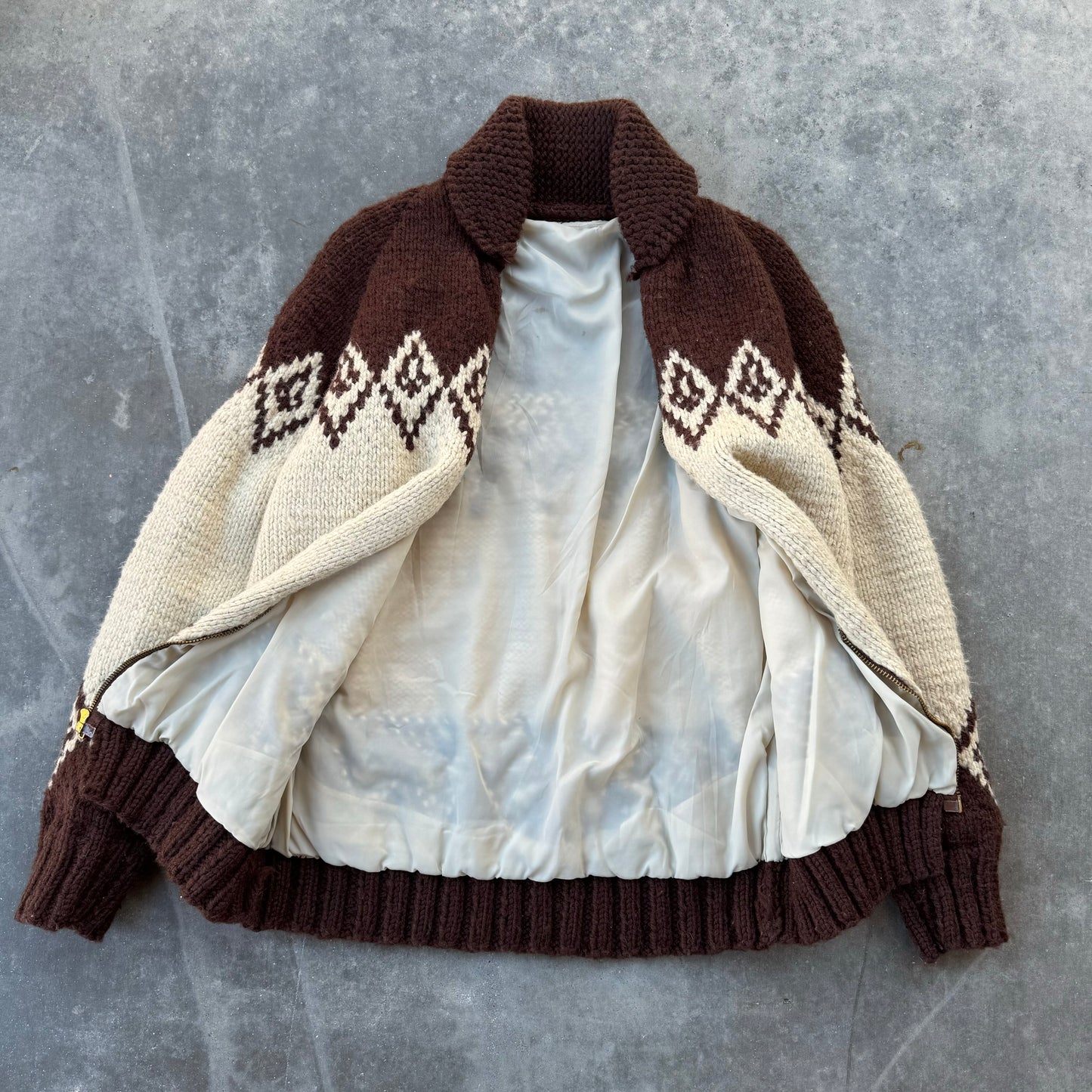 70s cowichan sweater