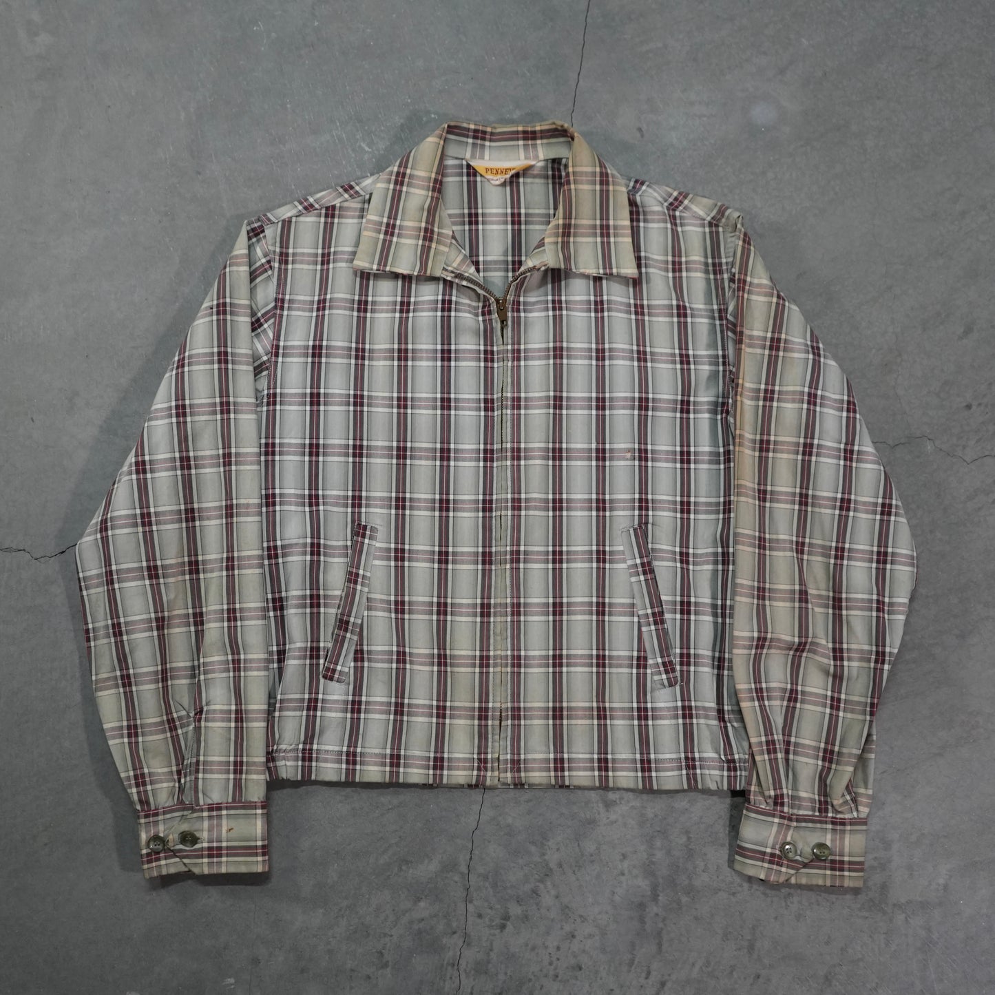 50s pennys plaid cotton jacket