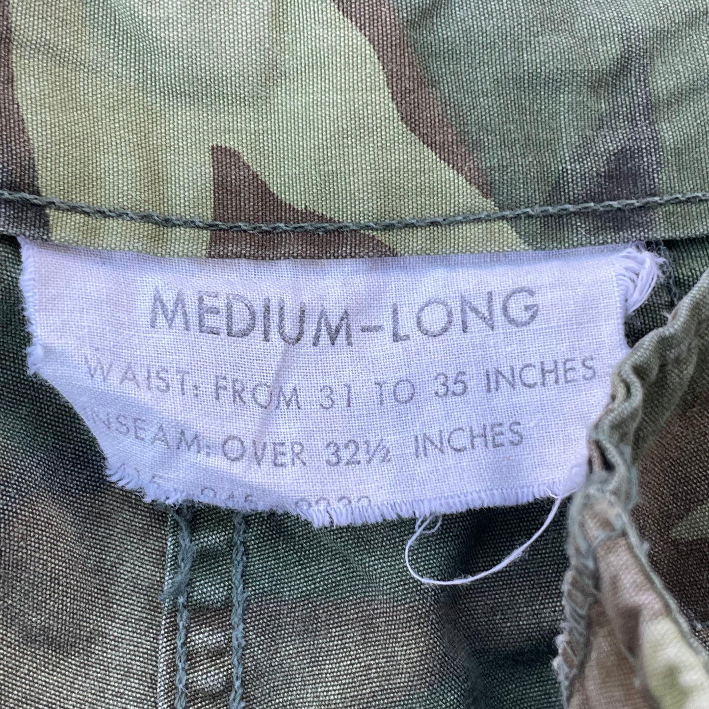 60s ERDL Poplin Combat Cargo Trousers