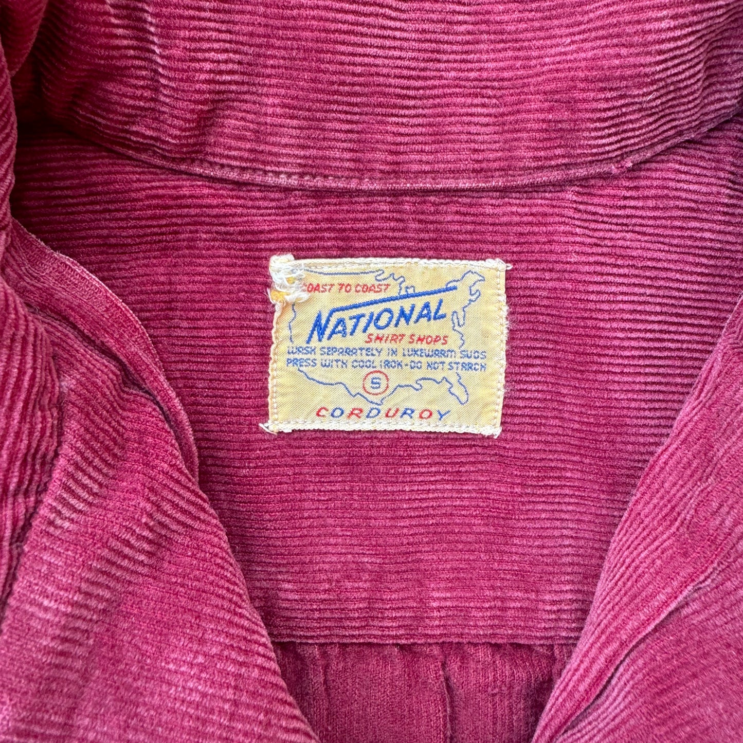 50s corduroy button up